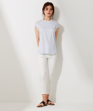 UNFILO L ハイストレッチ カラーパンツ ホワイト