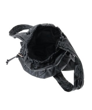 YECCA VECCA 【CONTROL FREAK】ギャザー2WAYバッグ Black