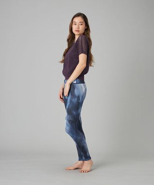 Chacott Chacott BALANCE【ノーソイングニット】メッシュニット半袖プルオーバー ブラックベリー