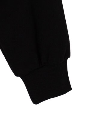 WEGO ラインストーンショートプルパーカー ブラック