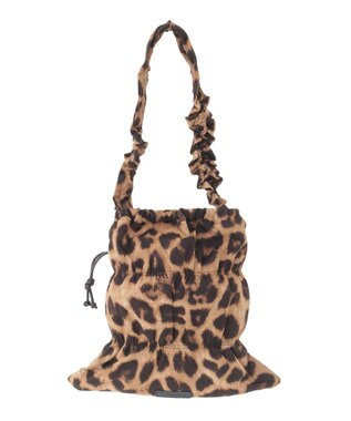 YECCA VECCA 【CONTROL FREAK】ギャザー2WAYバッグ Leopard