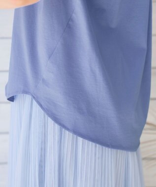 Tiaclasse 【洗える】バイオシルケットカットソープルオーバー サックス