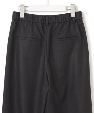 23区 【洗える】トリアセスラブストレッチ ワイド パンツ ブラック系