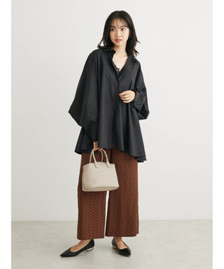 Green Parks ・ｆｕｒｒｙ　ｒａｔｅ　キカガクガラギャザーパンツ Brown