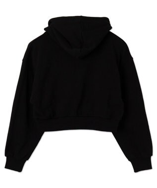 WEGO ラインストーンショートプルパーカー ブラック