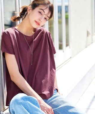 Tiaclasse 【洗える】バイオシルケットカットソープルオーバー ワイン