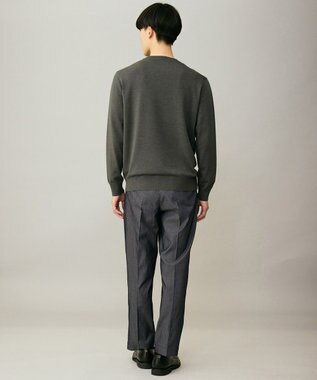 UNFILO MENS 【男女兼用】ソフトサーモ アンチピリングニット クルー チャコール