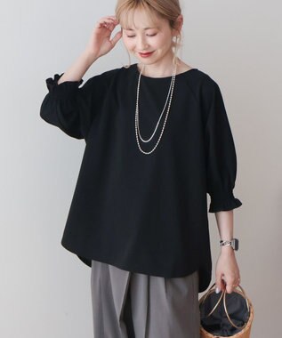 AMERICAN HOLIC 【先行予約】【WEB限定】マルチ機能：袖ボリュームプルオーバー Black