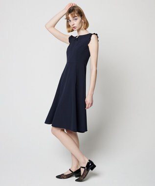 TOCCA 【消臭・吸水速乾・洗える！】AFTER RAIN ドレス ネイビー系