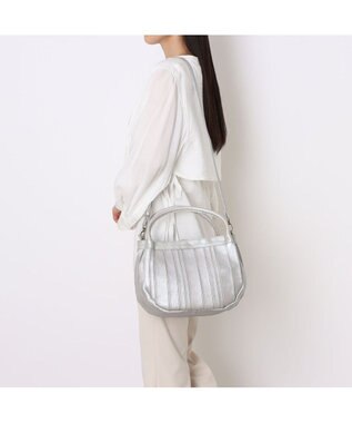 UNBILLION ピークスピーク PEAKS PEAK / ソフトレザーマルチストライプラウンド2wayバッグ