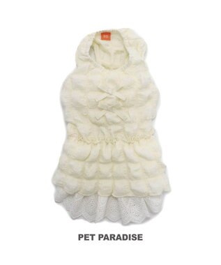 PET PARADISE ペットパラダイス ぽこぽこ ワンピース 《ホワイト》 小型犬 ホワイト