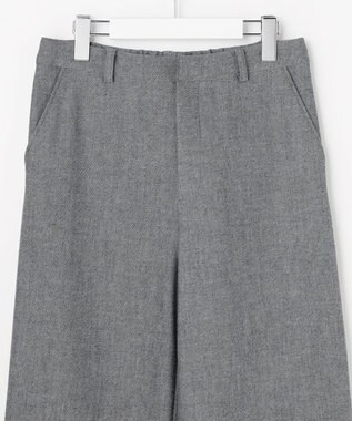 J.PRESS LADIES L チェルビック セミワイド パンツ グレー系