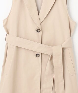 SHARE PARK LADIES 【洗える】トレンチ ロングジレ ベージュ系