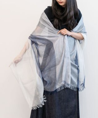 muto Stardust シルクカシミヤストール white