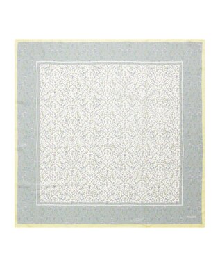 MOONBAT 【シルク100%】MACKINTOSH PHILOSOPHY(マッキントッシュ フィロソフィー）小花柄 シルクプリントスカーフ 日本製 68cm×68cm  UV対策 ミントグリーン