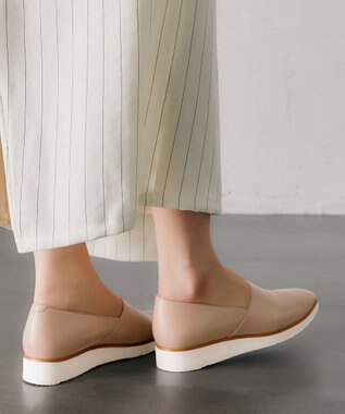 ASICS WALKING ペダラ レディース 2E 3.0cmヒール ベージュ系