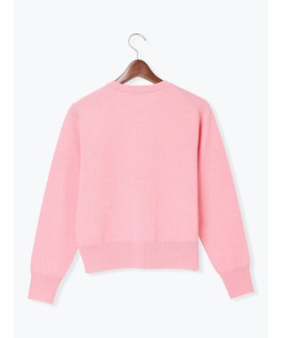 Te chichi ポケット付きクルーネックカーディガン ピンク