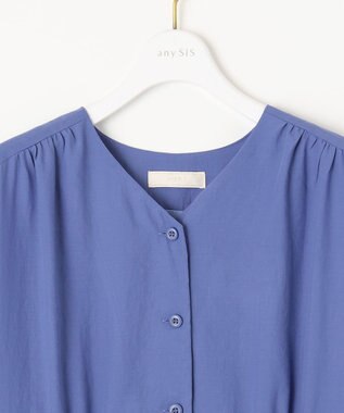 ANY SIS 【撥水・UVカット・速乾】ハイウエスト ワンピース ブルー