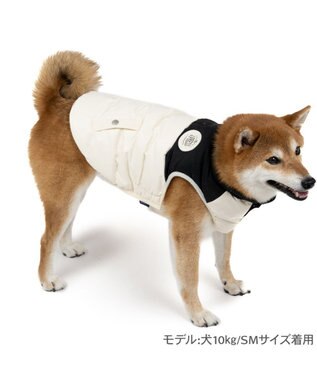 PET PARADISE J.PRESS バイカラーベスト 《ホワイト》 中型犬 ホワイト