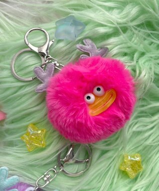 WEGO トナカイモンスターぬいぐるみキーホルダー ピンク