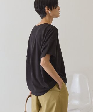 AMERICAN HOLIC 半袖コクーンカットプルオーバー Black