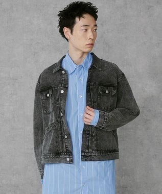 WEGO デニムトラッカージャケット デニムブラックソノタ