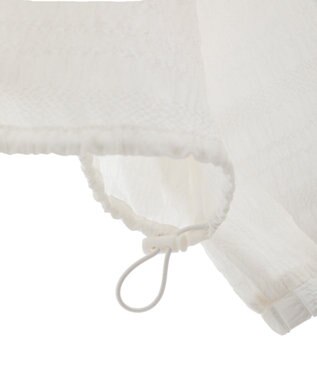 Green Parks 裾ドロスト表面長袖プルオーバー Ivory