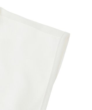 earth music&ecology チビフリルスタンドカラー付け襟 Off White