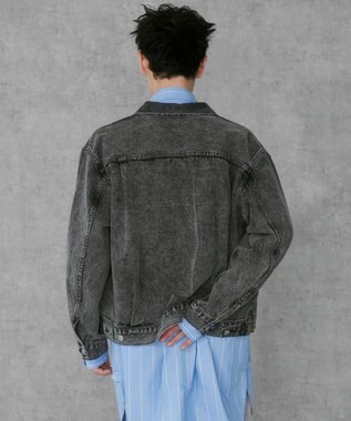 WEGO デニムトラッカージャケット デニムブラックソノタ