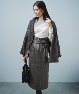 23区 【Oggi1月号/CLASSY.11月号掲載】スムージーコットン タートルネック ニット ベージュ系