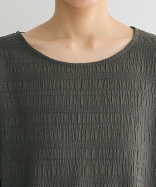 Green Parks 裾ドロスト表面長袖プルオーバー Gray