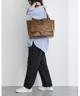 MioFIRANO バックル付きトートバッグ＆ショルダーバッグセット 2WAY A4サイズ対応　FIRANO フィラノ KHAKI