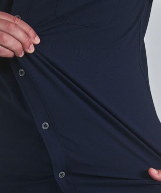 GOTAIRIKU とにかく涼しい/酷暑対応【吸水速乾】クールマックスサッカーシャツ（25/26年モデル） ネイビー系