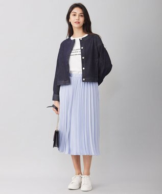 自由区 【洗える】長袖ロゴ Tシャツ アイボリー系