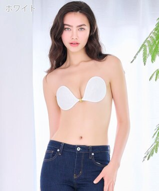 BRADELIS New York 【NuBra / ナチュラルタイプ】ヌーブラ・エアーライト ベル オーラ  蒸れにくい バックレス コレクション デザインヌーブラ 正規品 ホワイト