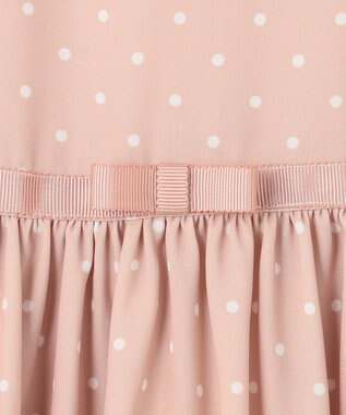 組曲 KIDS 【150-170㎝】ドットシフォン ワンピース ピンク系5