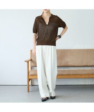 MODE ET JACOMO <carino>【レイン対応】メッシュポインテッドトゥパンプス ブラック