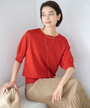 UNFILO ワッシャープリーツスカート ベージュ