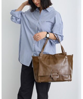 MioFIRANO バックル付きトートバッグ＆ショルダーバッグセット 2WAY A4サイズ対応　FIRANO フィラノ KHAKI