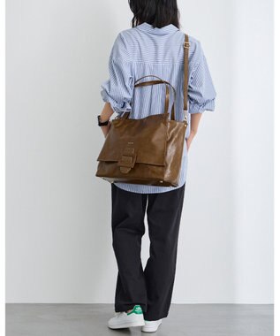 MioFIRANO バックル付きトートバッグ＆ショルダーバッグセット 2WAY A4サイズ対応　FIRANO フィラノ KHAKI