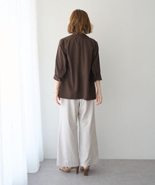 YECCA VECCA 【UVカット/接触冷感/遮熱】イージーワイドパンツ Light Beige