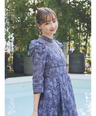 earth music&ecology 総レースワンピース Blue