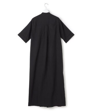 ICB 【先行予約】リネンスラブローン シャツワンピース ブラック