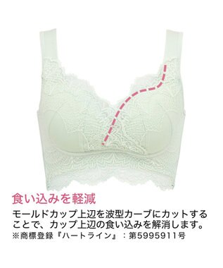 BRADELIS New York 【BRADELIS Me / ノンワイヤー・バストアップ】レーシィオールインワンブラ 日中も就寝時も快適に補正するブラ ブラック