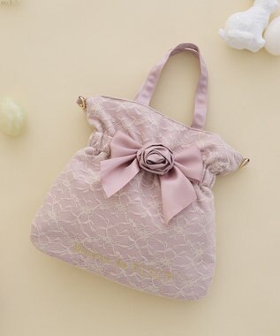 Maison de FLEUR イースターローズリボン2Wayトートバッグ