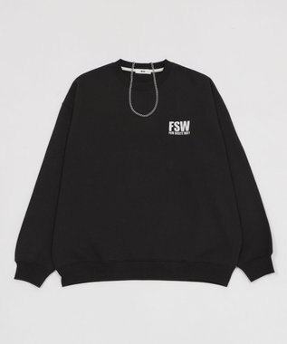 WEGO 【2点SET】アクセ付きストレートラインプルオーバー ブラック中濃色