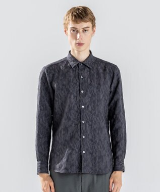 JOSEPH HOMME 【新素材】テクノスラブジャガード 　レギュラーカラーシャツ グレー系