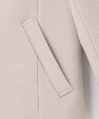 ANY SIS S 【低身長企画】ファインウールモッサスタンド ショート コート アイボリー