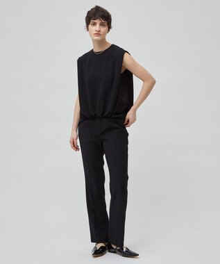 BEIGE， 【洗える】ALAINA / スリムストレートパンツ Black