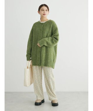 Green Parks ブークレゆるニットカーディガン Green